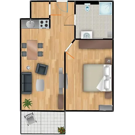 아파트 Residenz Am Balmer - 19 *